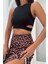 Pencere Detay Basic Siyah Crop Top 4