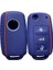 Mavi Silikon Araba Anahtarı Kapağı Kılıf Vw Golf Bora Jetta Polo Mk4 Mk6 Bora Passat B5 B6 Süper Tiguan Beetle Anahtarlık (Yurt Dışından) 3