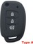 Siyah Bir Hyundai Accent IX25 Tucson Ix Elantra Creta Verna I40 I10 Solaris Düğmesi Silikon Anahtar Kapağı Için Anahtar Kutu (Yurt Dışından) 4