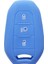 Açık Mavi Kabuk Kapak Tutucu Araba Anahtarlık Durumda Ds5 Ds6 Peugeot 208 Ds3 Citroe X7 Silikon Kauçuk Akıllı Uzaktan Anahtar Kapak (Yurt Dışından) 1