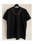 Erkek %100 Pamuk Unisex Oversize Bisiklet Yaka T-Shirt 3
