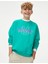 Slogan Desenli Yuvarlak Yaka Sweatshirt 1