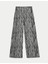 Wide Leg Desenli Pantolon 5