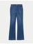 Yüksek Bel Slim Flare Jean Pantolon 5