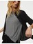 Kısa Kollu Desenli Keten T-Shirt 3