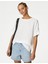 Relaxed Fit Kısa Kollu Keten Bluz 1
