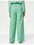 Çiçek Desenli Wide Leg Pantolon 4