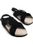 Zeyn 7541C Kadın Düz Sandalet Siyah 4