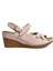 Elit SRY9988N Kadın Dolgu Topuk Sandalet Pudra 3