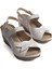 Elit SRY9988N Kadın Dolgu Topuk Sandalet Gri 4