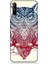 Realme C3 Uyumlu Mistik Tribal Baykuş Desenli Silikon Kılıf 1