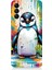 Samsung Galaxy A35 Uyumlu Sevimli Penguen Desenli Silikon Kılıf 1