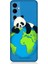 Tecno Pova Neo 2 Uyumlu Yorgun Panda ve Dünya Desenli Silikon Kılıf 1