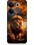 Tecno Camon 20 Pro 4g Uyumlu Yırtıcı Aslan Kral Desenli Silikon Kılıf 1