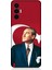Tecno Pova 3 Uyumlu Mustafa Kemal Atatürk ve Bayrak Desenli Silikon Kılıf 1