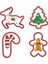 Yılbaşı Noel Kurabiye Kalıbı 4'lü Set-4 PLA plastik 1