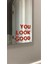 Hediyene Bak You Look Good Kırmızı Ayna Dekorasyon Sticker 1