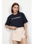 Kadın Let`s Handout Baskılı Crop Top T-Shirt 1