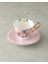 Vanilla New Bone China 4 Parça 2 Kişilik Çay Fincanı Takımı Açık Pembe 2