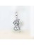 Orjinal 925 Ayar Gümüş Zirkon Taşlı Maymun Temalı Charm 1