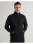 Erkek Siyah Regular Fit Fermuarlı Logolu Sweatshirt 2008006.5 1