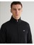 Erkek Siyah Regular Fit Fermuarlı Logolu Sweatshirt 2008006.5 4