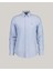 Erkek Mavi Slim Fit Düğmeli Yaka Logolu Gömlek 3230115.455 1