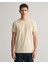 Erkek Bej Slim Fit Bisiklet Yaka Logolu T-Shirt 2013033.239 1