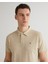 Erkek Bej Regular Fit Logolu Polo 2424121T.239 4