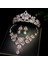 Kristal Bridal Mücevher Moda Tiaras Crown Kulakları Choker Necklace Kadınlar Evlenen Giysi Mücevher Seti (Yurt Dışından) 1