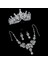 Renk Kristal Water Drop Bridal Jewelry Sets Rhinestone Tiaras Crown Necklace Earrings Wedding Dubai Jewelry Set (Yurt Dışından) 1