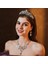 Renk Kristal Water Drop Bridal Jewelry Sets Rhinestone Tiaras Crown Necklace Earrings Wedding Dubai Jewelry Set (Yurt Dışından) 2