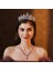Renk Kristal Water Drop Bridal Jewelry Sets Rhinestone Tiaras Crown Necklace Earrings Wedding Dubai Jewelry Set (Yurt Dışından) 2