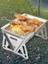 Portatif Katlanan Barbecue Grill Isıtma Ocakları Fonksiyonlu Barbekü Barbeküsü Grill Net Odun Ocağı Paslanmaz Çelik Izgara Grill Grill (Yurt Dışından) 4