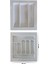 Görseç 2li Set 42X49 Düzenleyici Raf 42*49 Beyaz Kepçelik , Kaşıklık (36X40 A Kesilebilir) Organizer Çeyiz 1