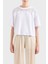 Pamuklu Relaxed Fit Bisiklet Yaka T Shirt Bayan T Shirt 3DYT34 YJ3RZ 1000 1