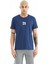 Erkek Saks Mavi 0 Yaka T-Shirt 88222 1