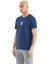 Erkek Saks Mavi 0 Yaka T-Shirt 88222 2