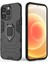 Apple iPhone 14 Pro Max Batman Serisi Yüzük Standlı Armor Kılıf - Siyah 5