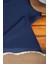 Premium Keten Lacivert Püsküllü Runner Masa Örtüsü(45 x 150) 3