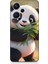 Xiaomi Redmi Note 13 Pro Plus Uyumlu Sevimli Panda ve Bambu Desenli Silikon Kılıf 1