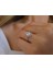 Pırlanta ve Beyaz Topaz Su Damlası Yüzük 0423R0186 5