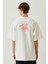 Pasta Amore Oversize T-Shirt Erkek - Ekru 2