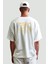 Coffee Club Lovers Oversize T-Shirt Erkek - Ekru 2