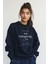 Homebody Oversize Sweatshirt Kadın - Lacivert 1