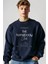Homebody Oversize Sweatshirt Erkek -Lacivert 1