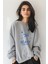 Beach Days Oversize Sweatshirt Kadın - Gri 1