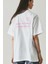 Love Letters Oversize T-Shirt Kadın - Beyaz 2