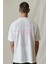 Love Letters Oversize T-Shirt Erkek - Beyaz 2