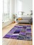 Dijital Kaymaz Taban Yıkanabilir Patchwork Desen Yolluk Mutfak Salon Halısı, Patchwork-10-Mor, 2